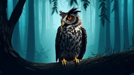 owl in the forest