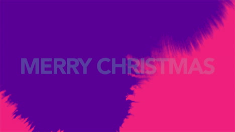 Feliz-Navidad-Con-Pincel-De-Arte-Rojo-Y-Morado