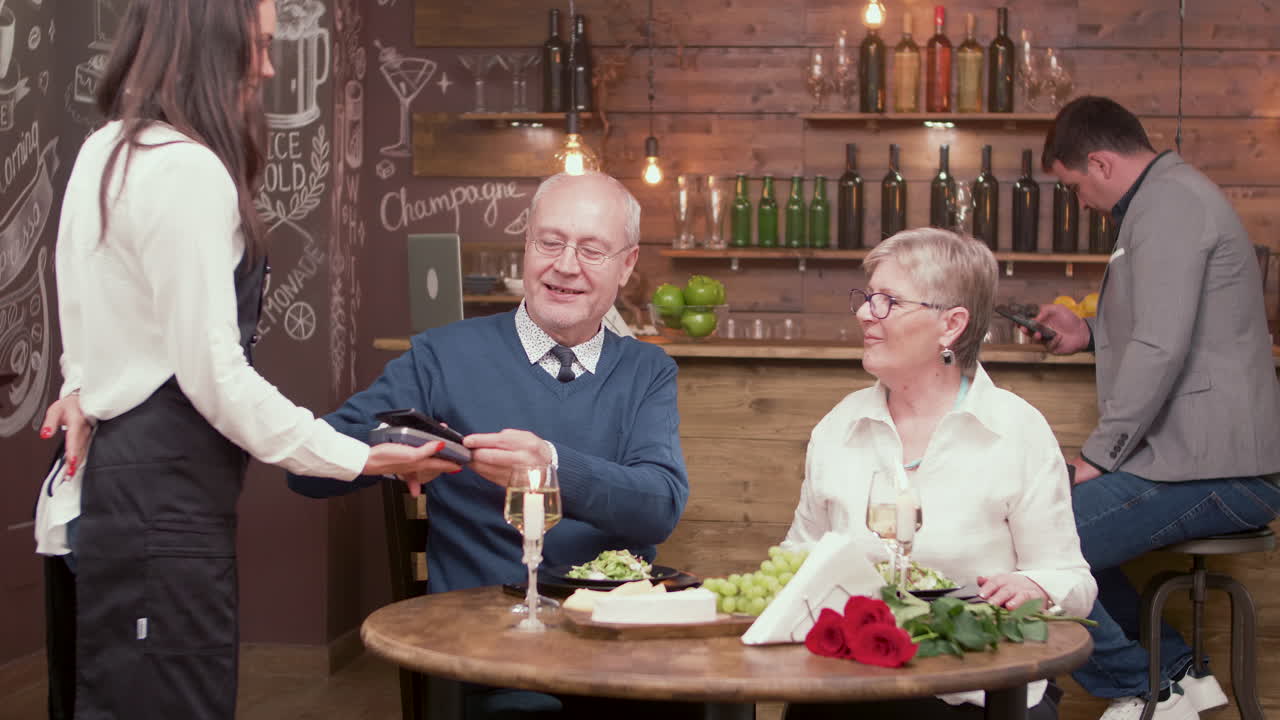 Couple dining in a restaurant