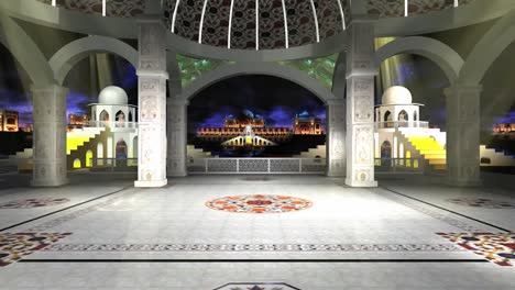 3d virtual studio set mosque background