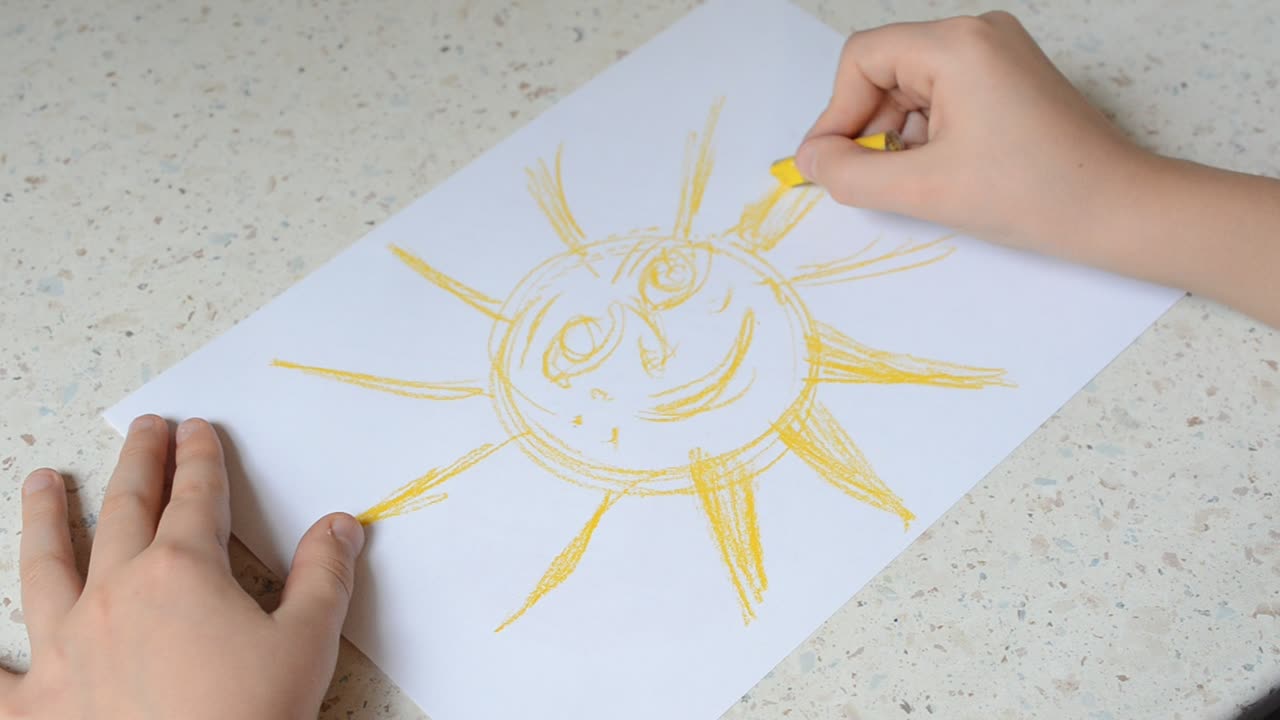 Tegning av sol