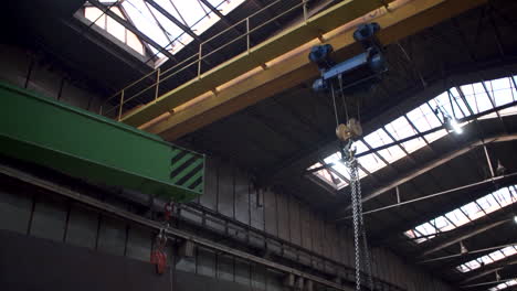 industrial workshop with overhead crane