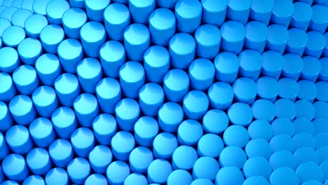Cylinders Formed A Wave