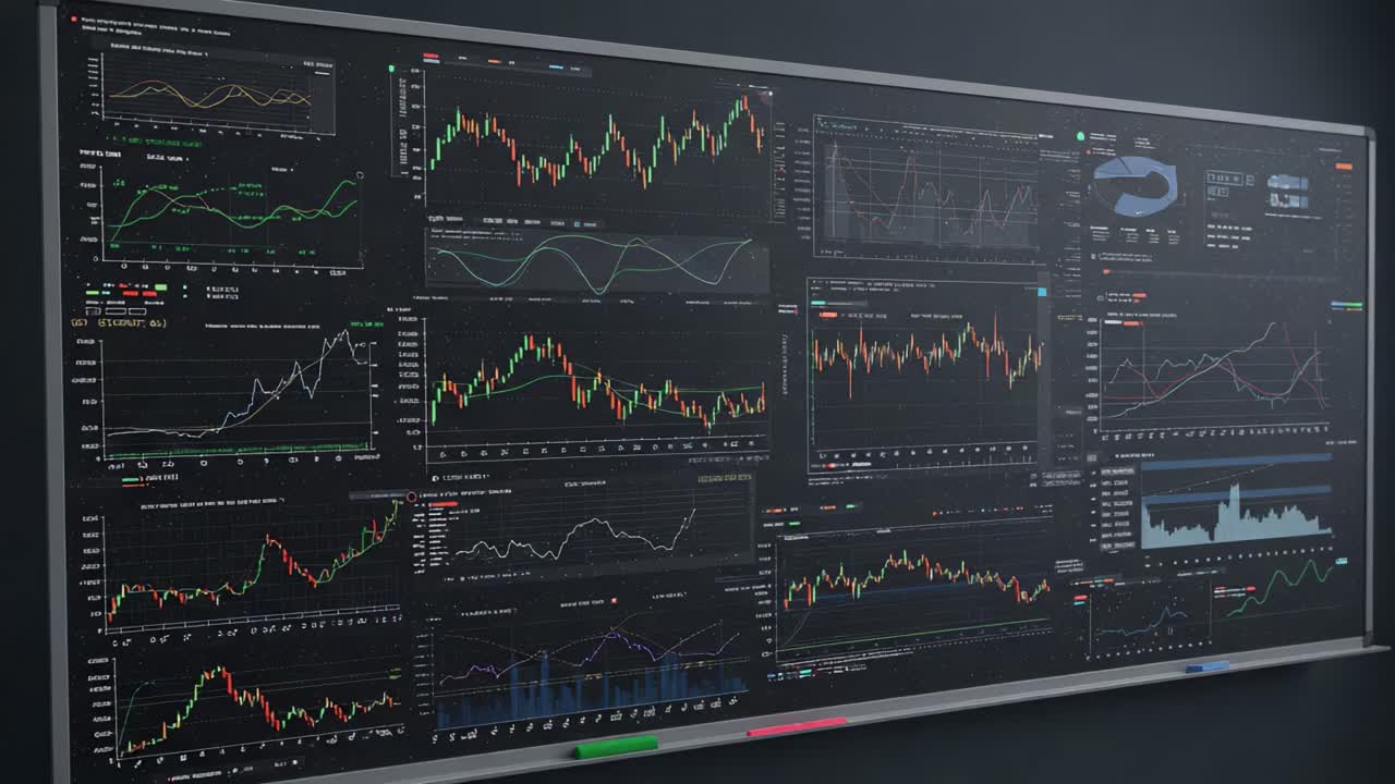 Dynamic Financial Data Analytics Board Showcasing Comprehensive Market Trends, Price Movements, and Analytical Graphs for Informed Decision Making in Trading Strategies