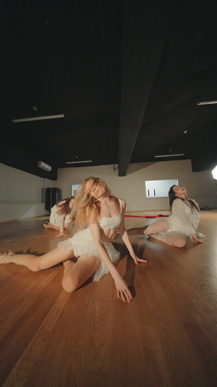 Group of Women Dancers in Contemporary Dance Performance