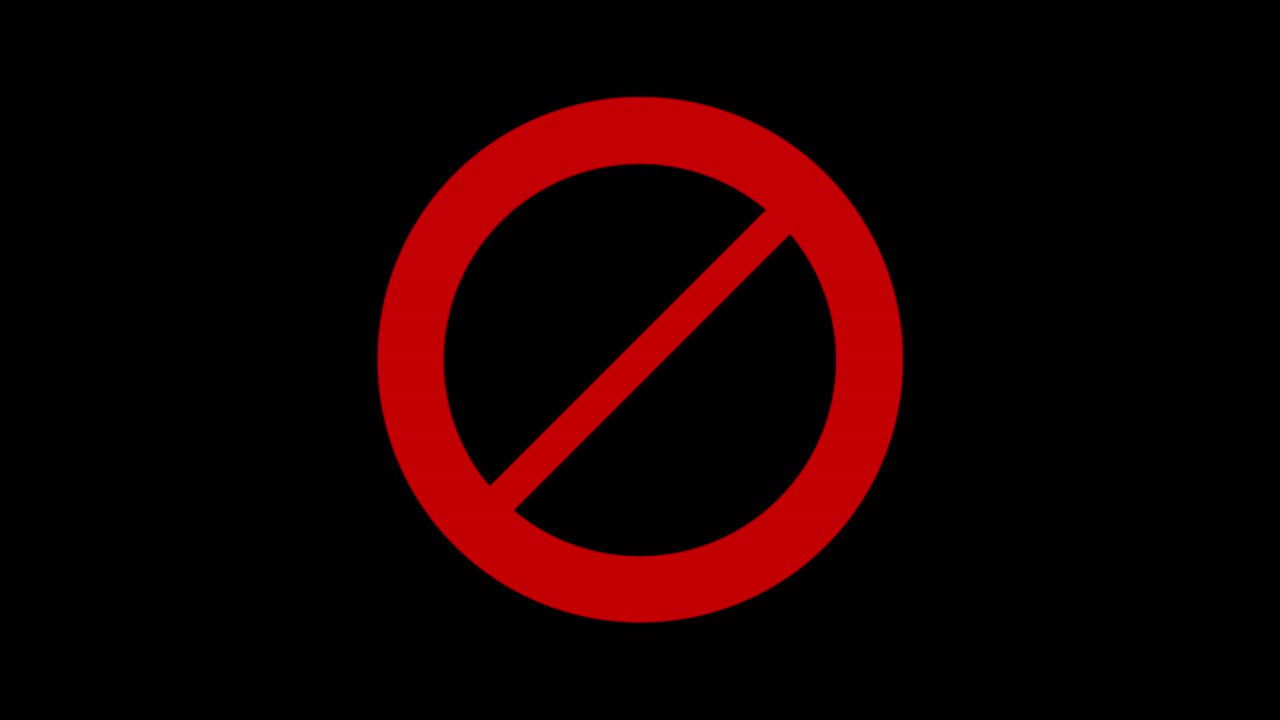 4k background stop sign red icon warning or no entry forbidden circle and line symbol red ban banned