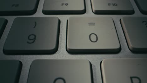 this is a detailed view of a sleek, modern keyboard that showcases its smooth keys and elegant overall design
