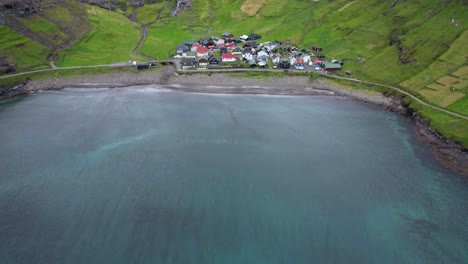 tjornuvik, picturesque small village in streymoy, faroe islands