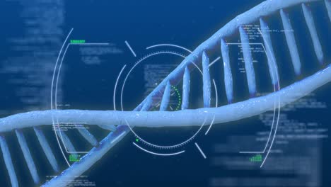 Animation-of-dna-helix-and-digital-scanning-over-computer-language