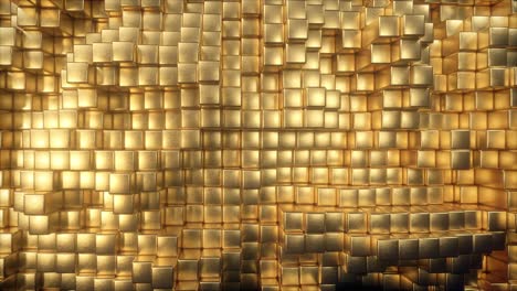 golden cube pattern background