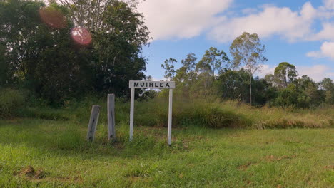 heritage site of muirlea station along old rail line, brisbane valley rail trail, qld 4k