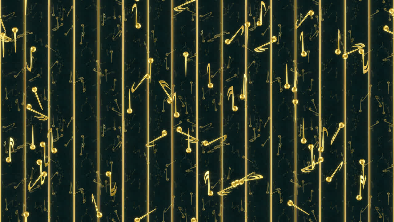 Music loop tile background note single swirling