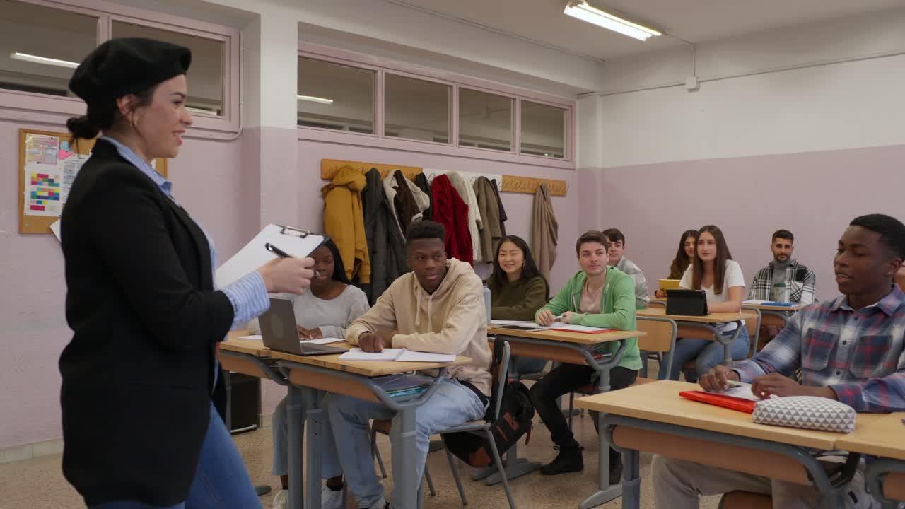 Classroom with Students and Teacher
