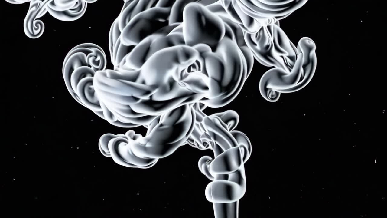 추상적인 잉크 액체 운동