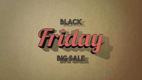 Retro-Black-Friday-text-on-brown-vintage-texture-in-80s-style