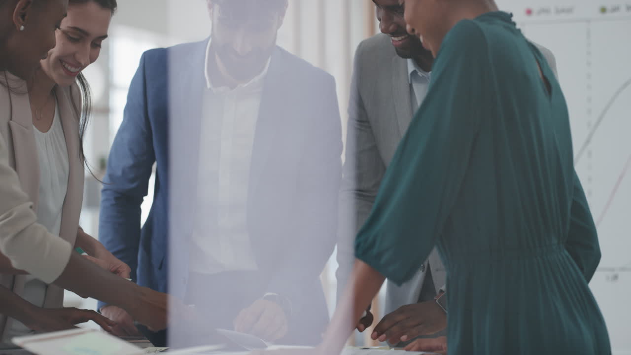 diverse corporate business team meeting brainstorming colleagues discussing project strategy sharing ideas in office