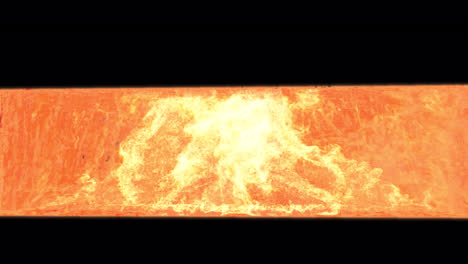 molten metal or lava flow