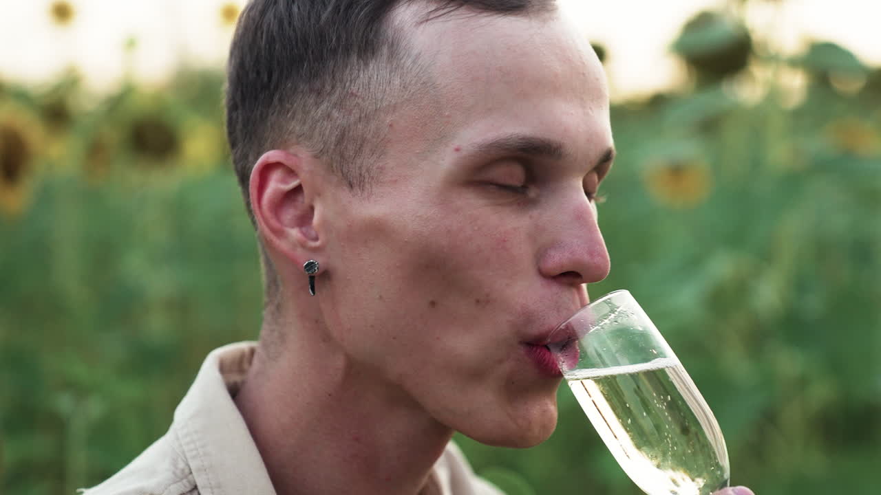 이 꽃에서 피크닉을 하고 있다