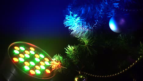 christmas tree with led spotlight