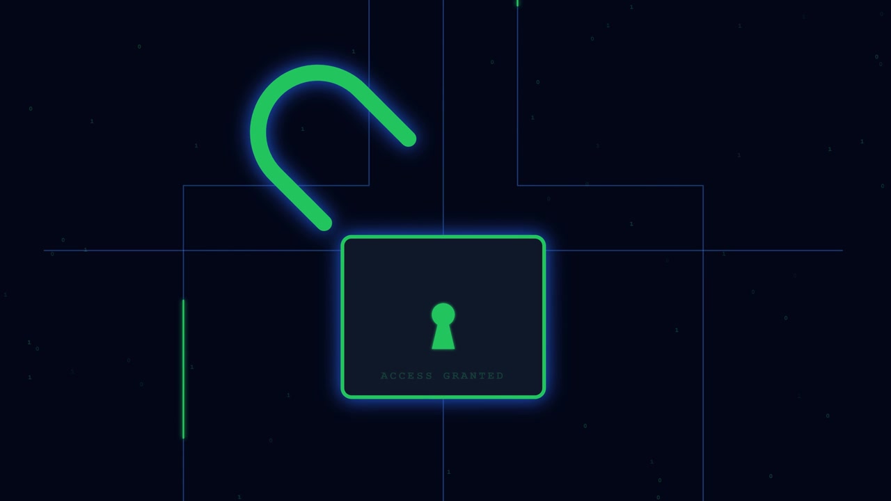 Digital Padlock Unlocking with Access Granted Notification