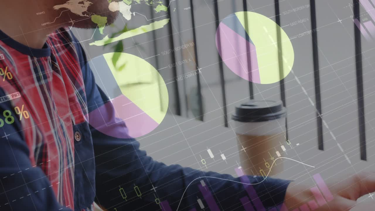 스마트 폰을 이용한 통계 및 데이터 처리의 애니메이션