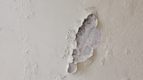 damaged painted wall