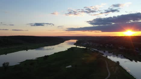 confluence of two rivers nemunas and nevezis, kaunas, lithuania