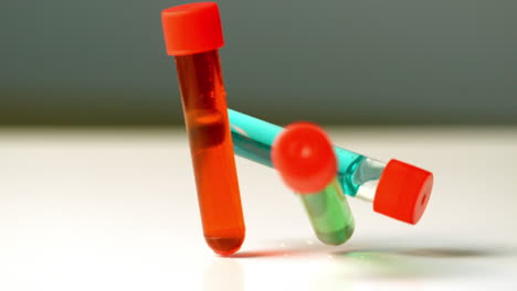 Test-tubes-falling-and-bouncing-on-table