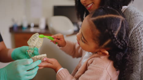 Dentist-teaching-a-child-about-proper-dental
