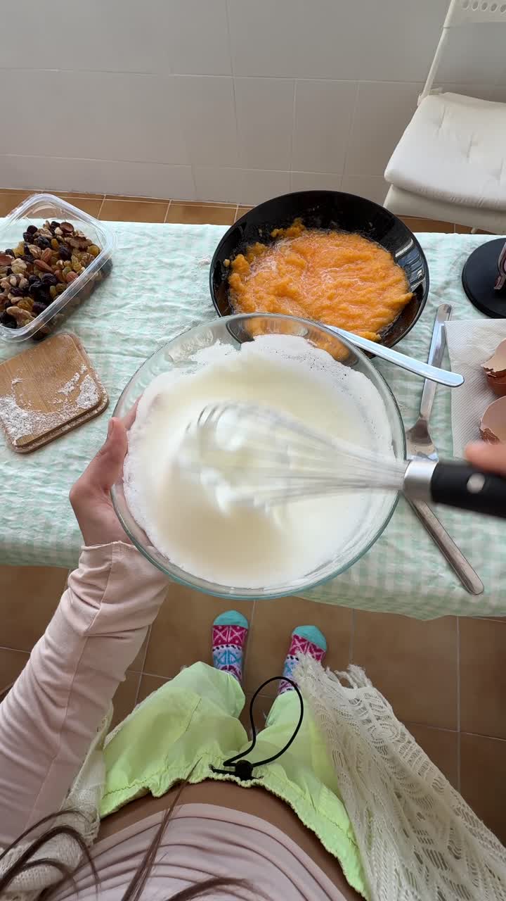 Making a Pumpkin Dessert