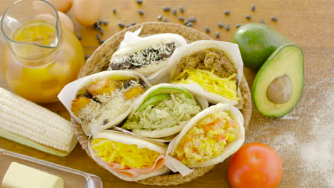 arepas, venezuelan dish made of corn flour