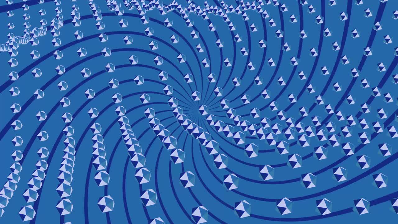 Digital wave background in blue colors, 4k footage, loop