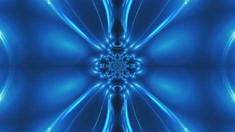 azul fractal caleidoscópico