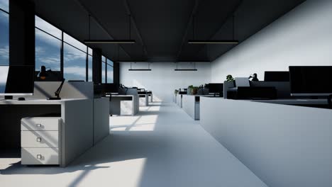 modern open-plan office interior