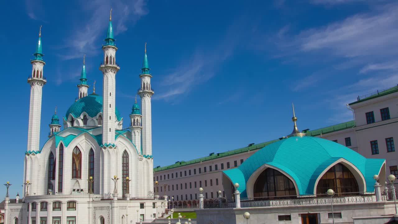 la mezquita kul sharif en el kremlin de kazan, rusia