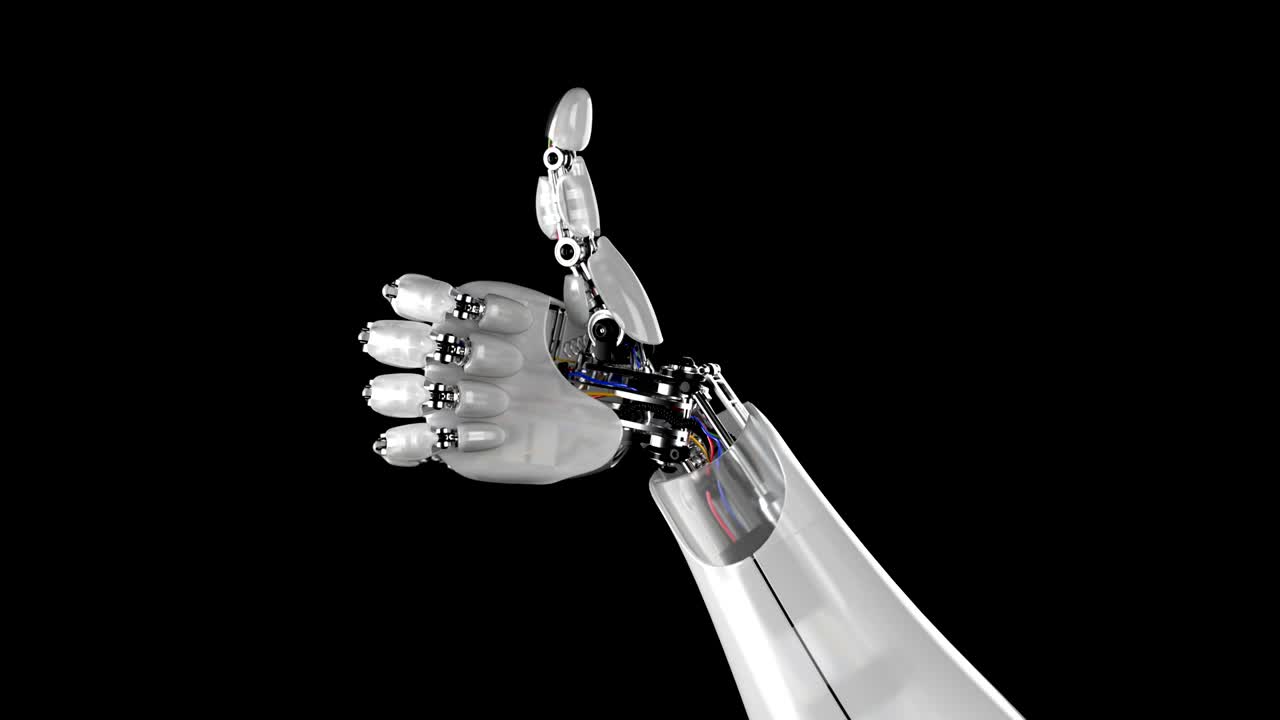 Robotic Hand Giving Thumbs Up