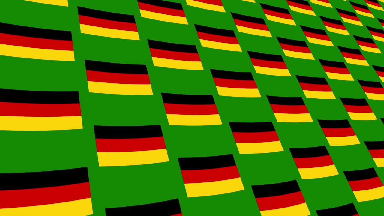 el patrón de la bandera de alemania animación de fondo de cerca.