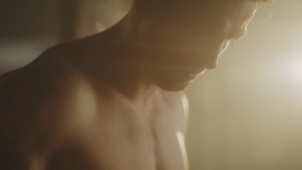 Muscular Man in Fitness Pose