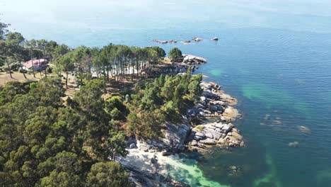 imágenes aéreas de drones de la costa gallega