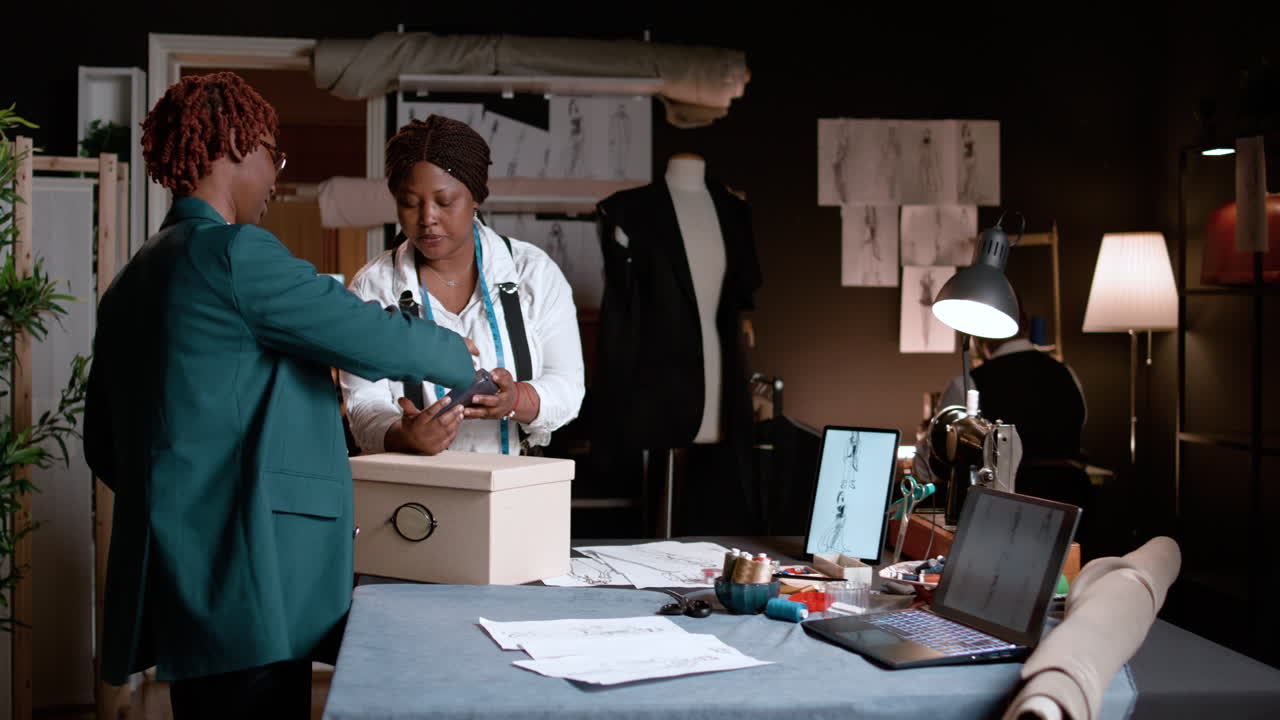 Professional tailor selling product