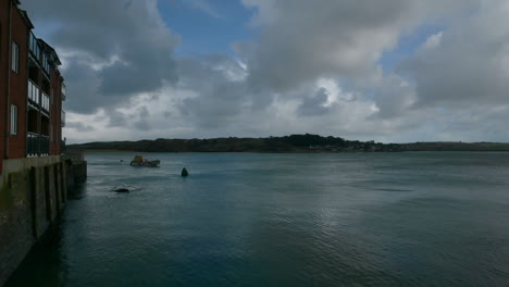 time lapse of the padstow to rock ferry across the camel estuary in cornwall.