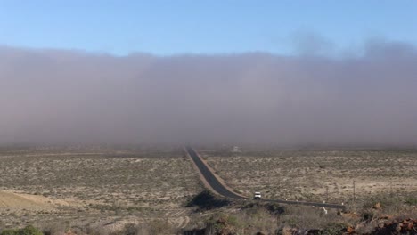 morning fog on the west coast of south africa