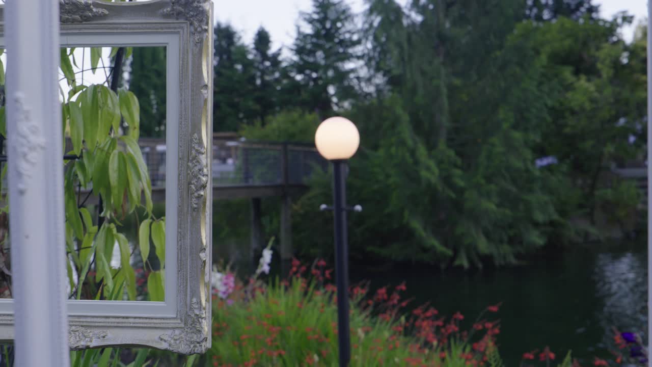 농장에서 빈티지 웨딩