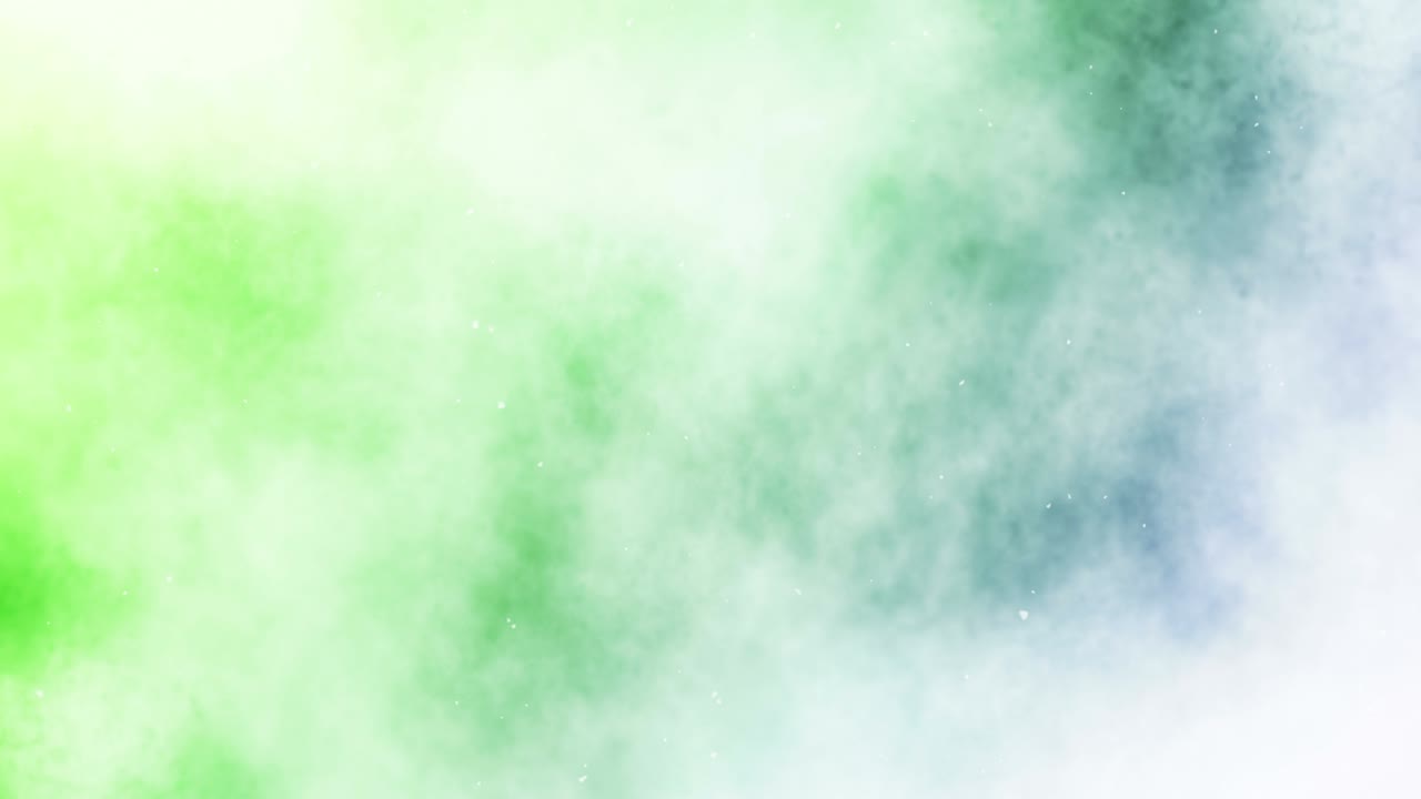 Farbiger Rauchsprühnebel. Abstrakter Rauchdampfausstoß. Nebelspritzer. Alkohol-Tinte und Aquarell auf farbenfrohem Hintergrund. Platz für Text. Schleifenanimation.