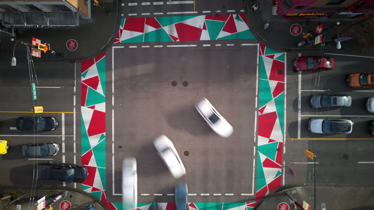 коммерческий драйв в ванкувере бк - маленькая италия воздушный бум вниз