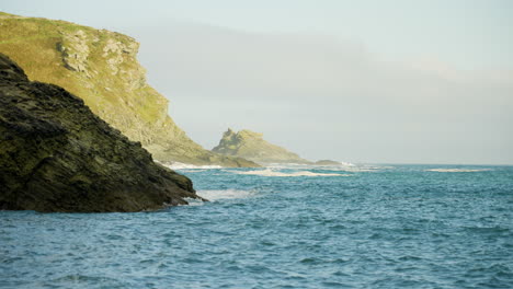 rocky coastline and ocean waves