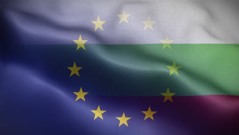 eu bulgaria flag loop background 4k