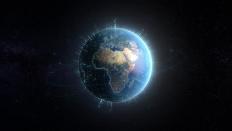 visualización digital de la tierra