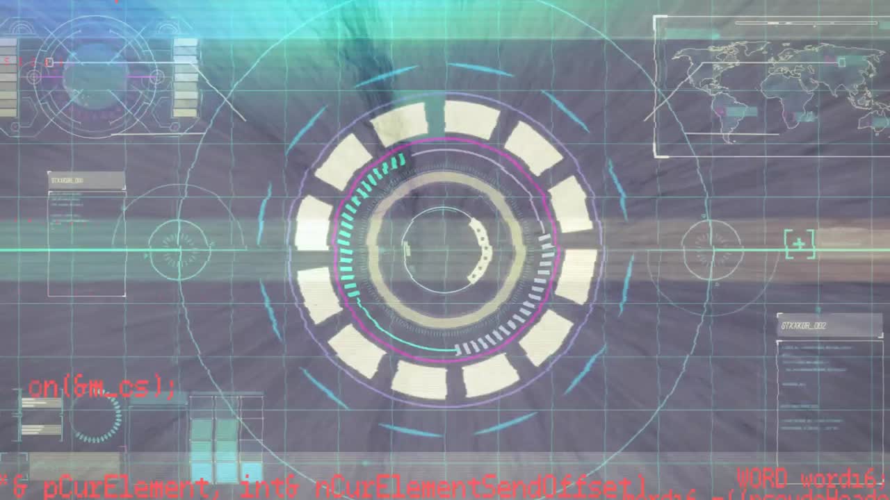 animación del escaneo del alcance y el procesamiento de datos