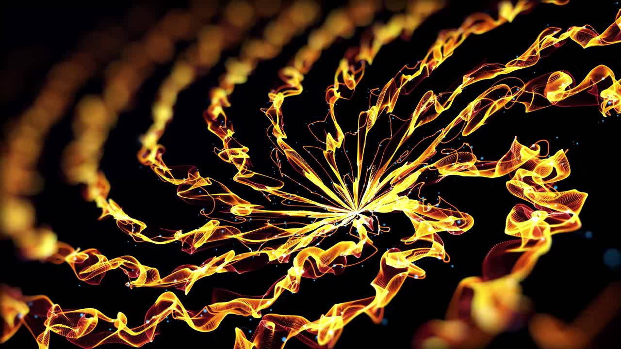 추상적인 반이는 나선형